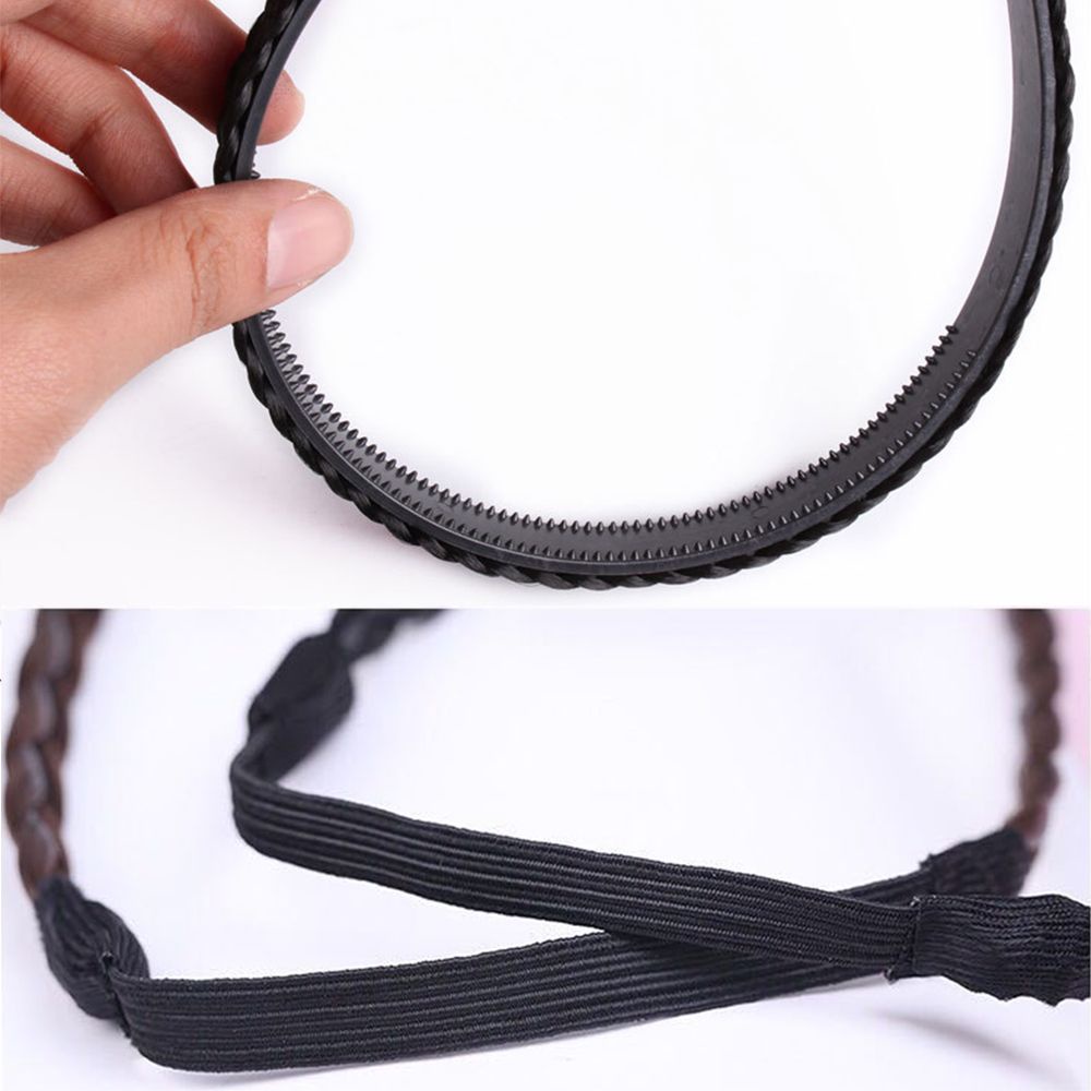 Băng đô tóc giả bện sợi tổng hợp co giãn thời trang cổ điển cho nữ TAYLOR1