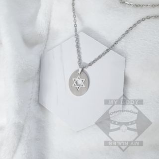 Vòng cổ mặt dây ngôi sao David // sao 6 cánh.