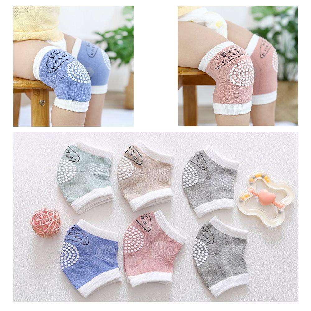 1 Cặp Đệm Bảo Vệ Đầu Gối Chất Liệu Cotton Dày Dặn Giữ Ấm Cho Bé