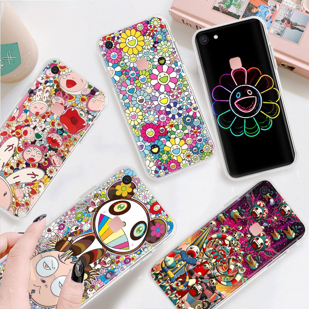 Transparent Case for VIVO U3 V3 Max V5 V5S V7 Plus V15 V17 Pro TB80 Murakami Takashi Phone Cover | BigBuy360 - bigbuy360.vn