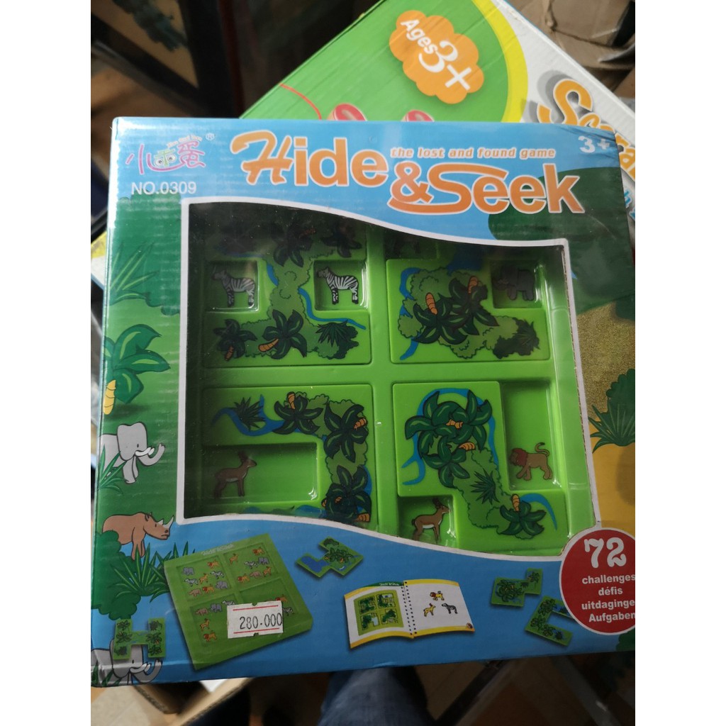 Smart Games Hide and Seek Safari Puzzle Game- 72 Chanllenge game