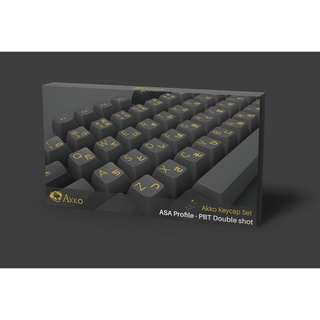 Bộ keycap AKKO Black Gold (PBT DoubleShot/ ASA profile/ 158 nút)
