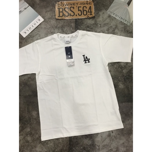 Áo Thun In Logo Màu Tím/Xanh/Trắng/Đen/Hồng