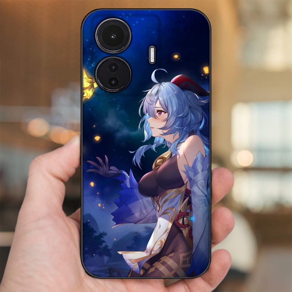 Ốp lưng Vivo S15e viền đen in hình Ganyu Genshin Impact