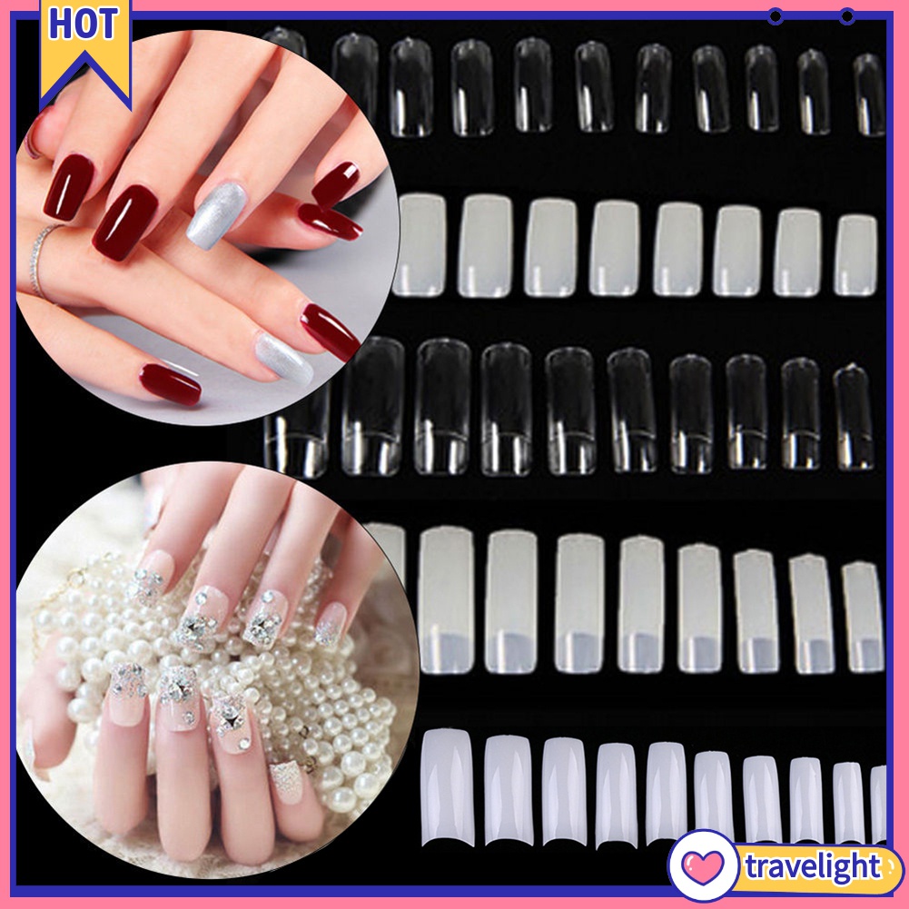 500 Móng Tay Giả Bằng Nhựa Acrylic