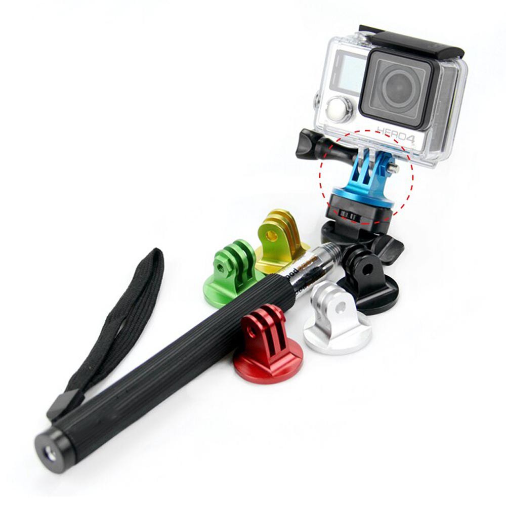 Mount kim loại CNC gắn Tripod cho GoPro, Sjcam, Yi Action, Osmo Action