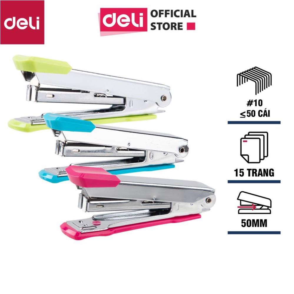 Dập ghim #10 Deli, màu ngẫu nhiên - 1 cái E0224F [Deli]