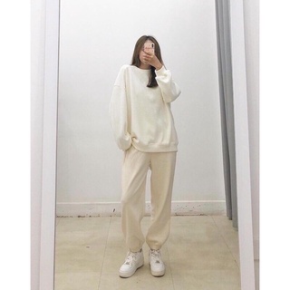 Quần jogger nỉ tăm NHUNG bo gấu dày dặn - Quần Bom bo gấu nỉ tăm Quảng Châu