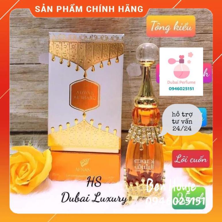 < SALE SỐC> Tinh Dầu Nước Hoa Dubai Việt Kiều Adwaa Al Sharq Afnan Nội Địa Chính Hãng Cao Cấp cho Nữ 25ml