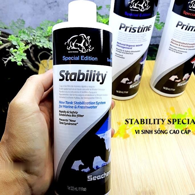 Seachem Stability Special Edition 325mL - Vi sinh sống cao cấp cho bể cá cảnh, thuỷ sinh
