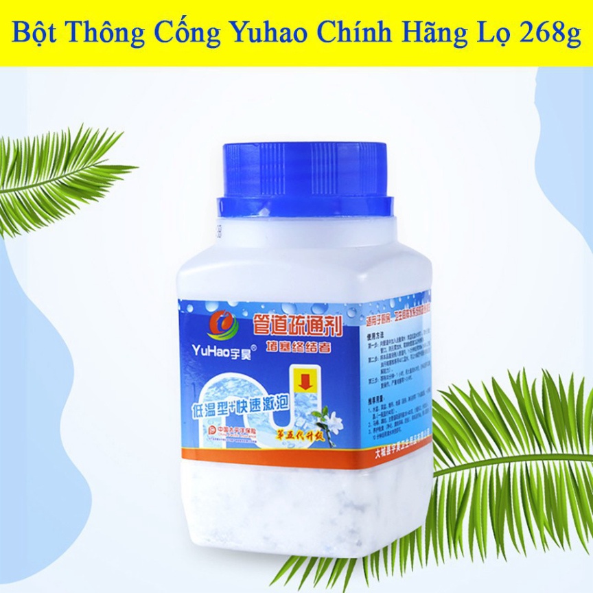 LỌ BỘT THÔNG TẮC CỐNG BỒN CẦU MÃ 04 CHAI VUÔNG NẮP XANH MỚI