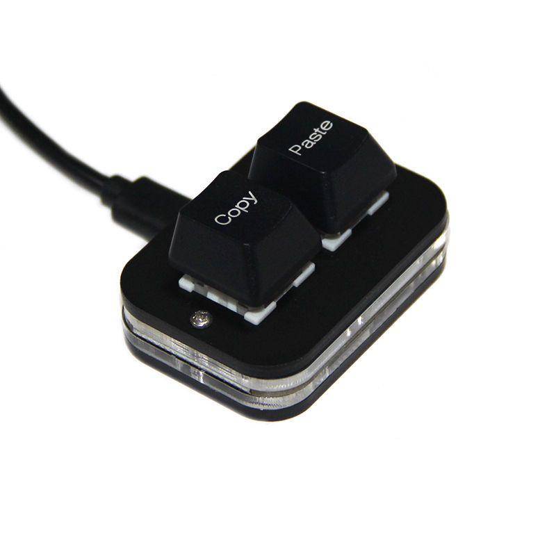 Bàn Phím Cơ Shortcut 2 Nút Có Trục Đỏ Đen Trắng