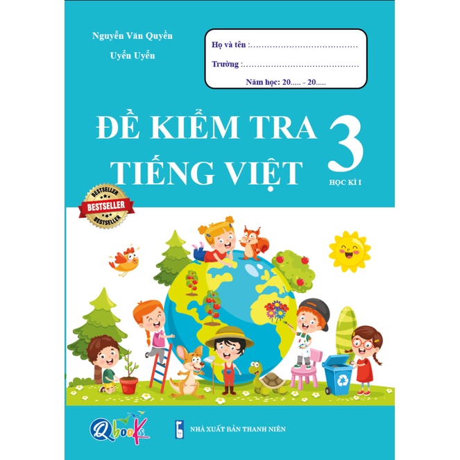 Sách - Combo Đề kiểm tra Toán, Tiếng Việt, Tiếng Anh - kì 1 (3 cuốn)