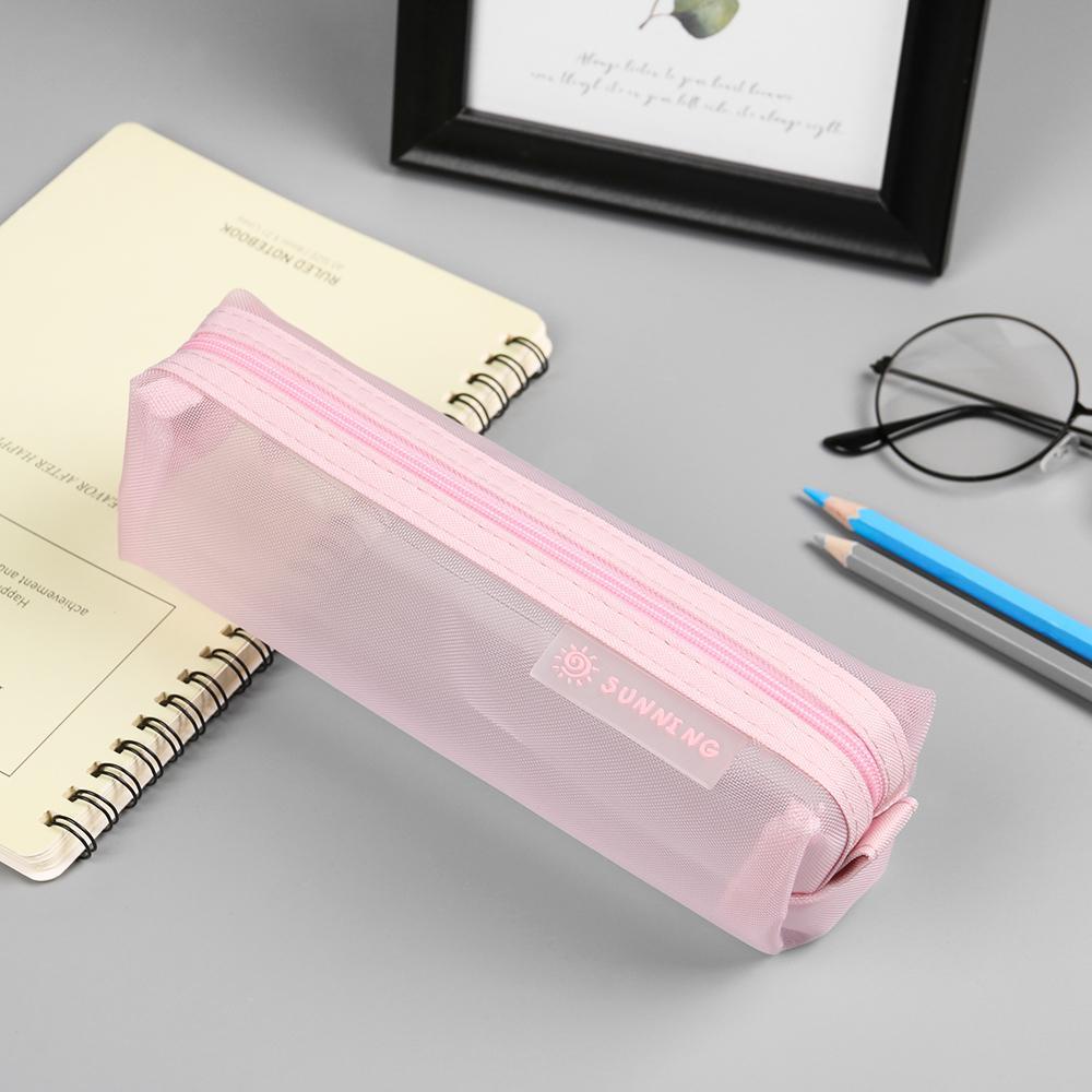 CHOOKEY Túi Đựng Bút Chì / Mỹ Phẩm Nhiều Màu Sắc Có Khóa Kéo Thời Trang