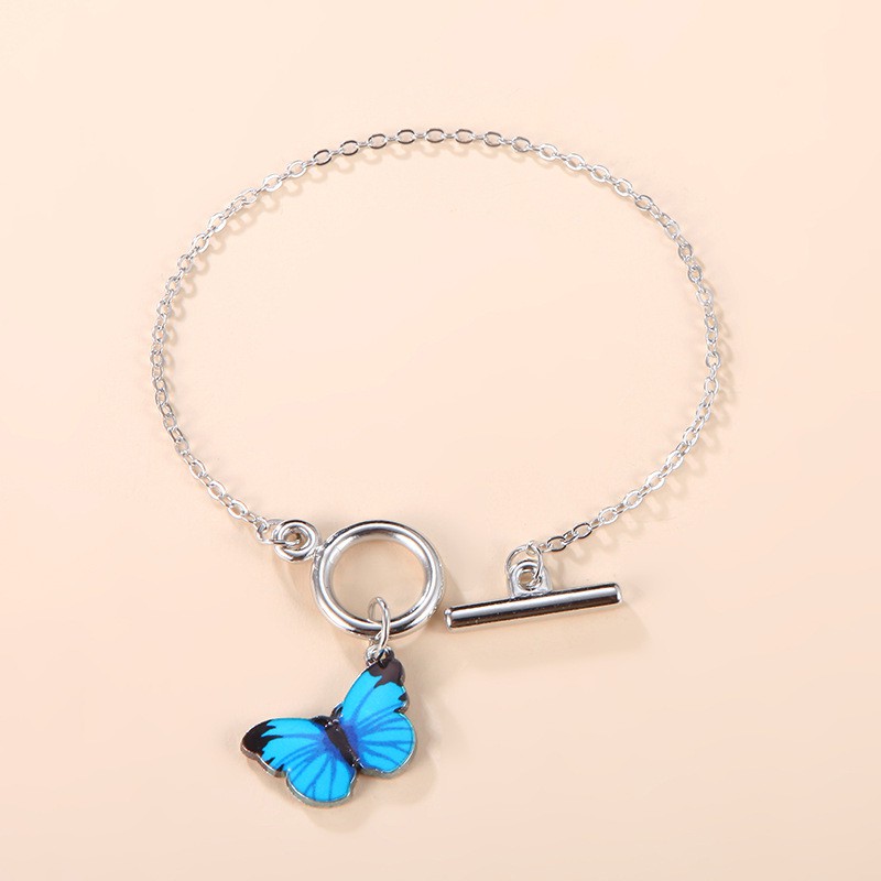 Vòng tay nữ bươm bướm tím - xanh xinh xắn giá rẻ hot TB247 - TOBI'SHOP