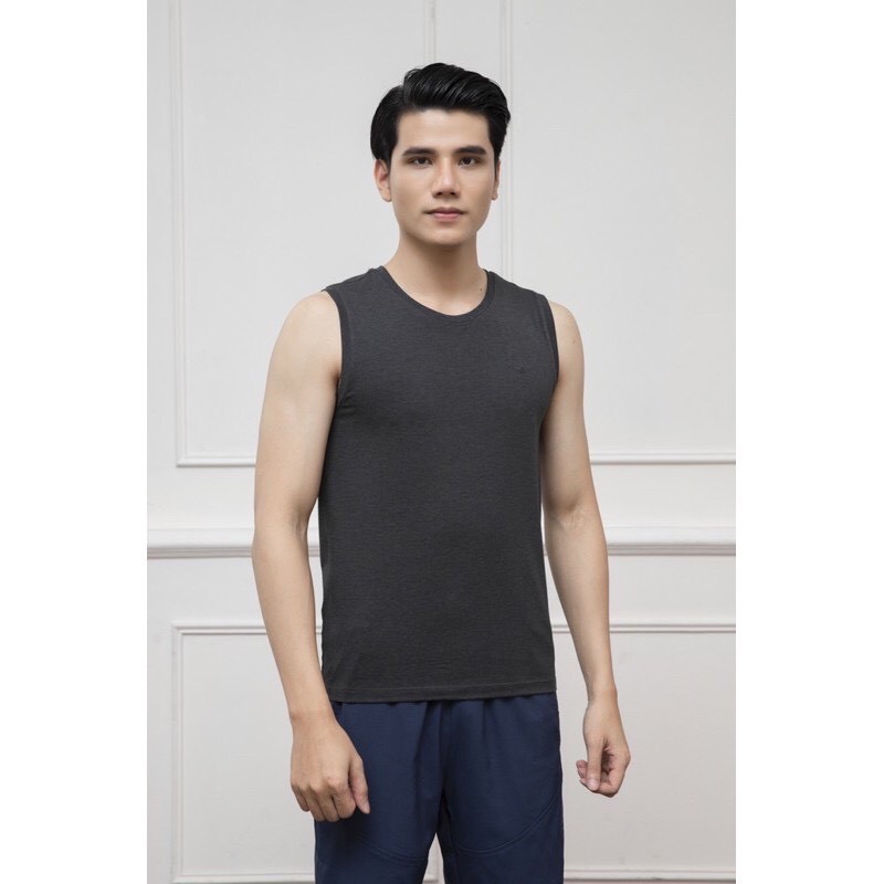 áo thun nam sát nách, áo tank top [ARISTINO] tông màu cơ bản, toát lên vẻ nam tính mạnh mẽ - ATTR04