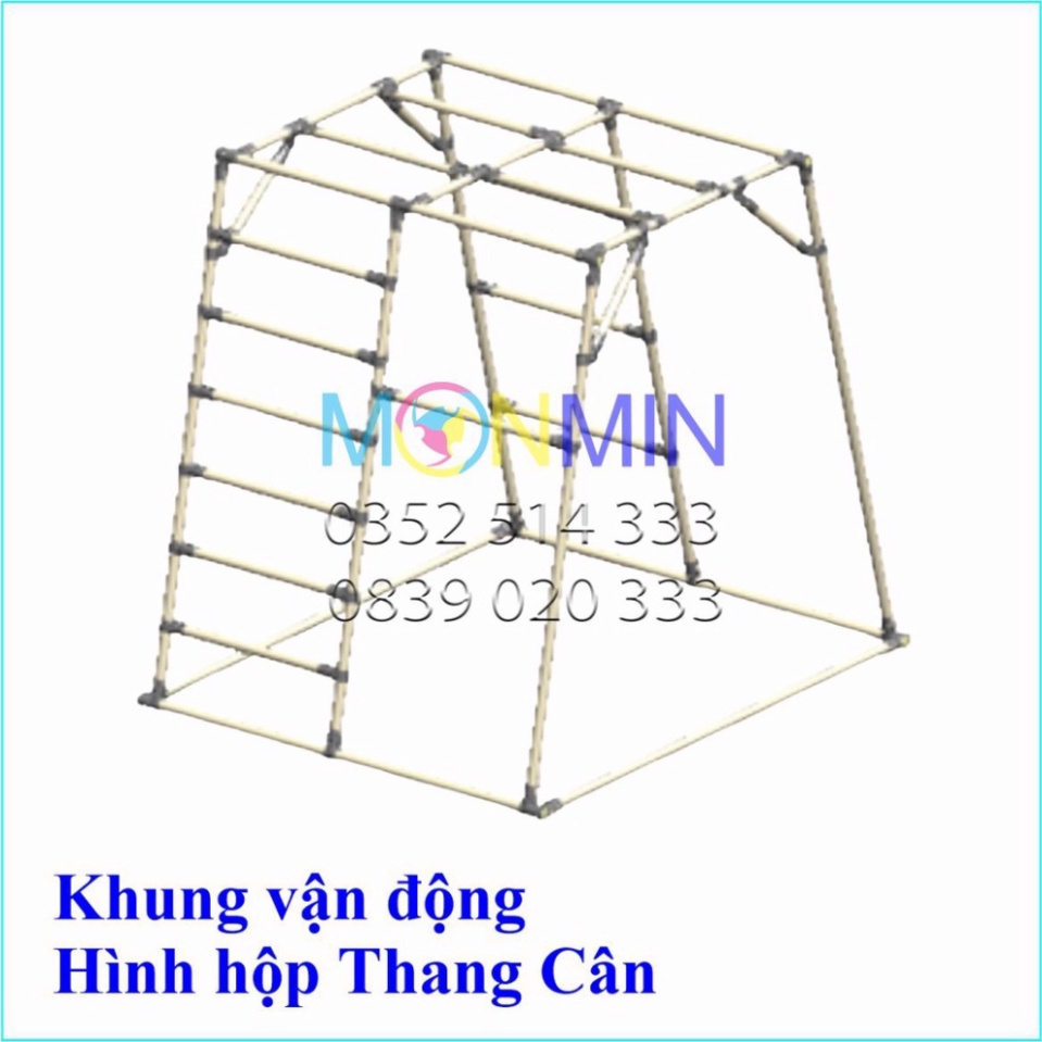 Trò chơi khung vận động, xà đu đa năng Satech, khung vận động cho bé