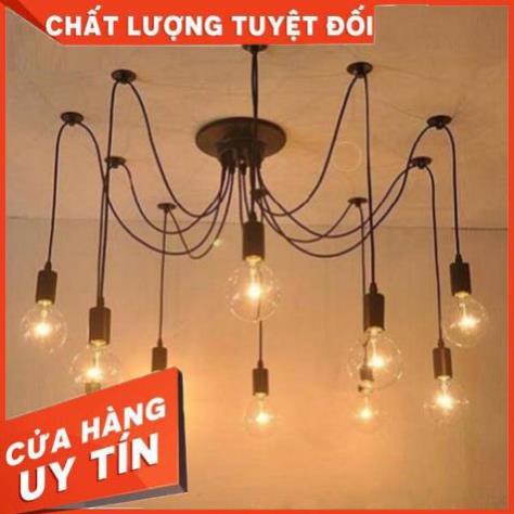 [Giá Rẻ - Uy Tín]  Đèn chùm: Bộ đèn 8 đui /10 đui /15 đui treo trần trang trí quán cafe( chưa gồm bóng)