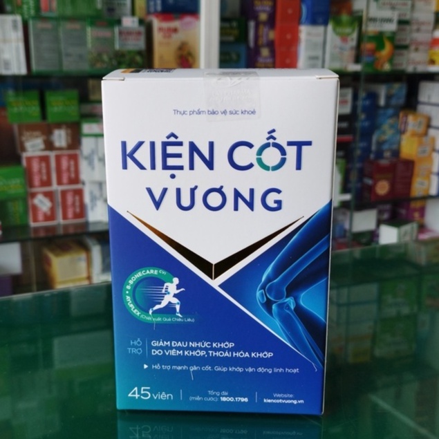 Kiện Cột Vương - Hỗ trợ giảm nguy cơ thoái hóa khớp, giảm đau nhức khớp (hộp 1 lọ 45 viên)