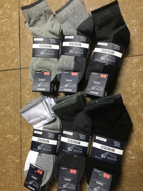 Tất nam miniso cổ dài 5 đôi