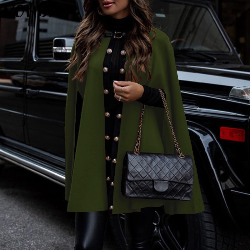 ❏Áo choàng VONDA không tay màu trơn cổ điển phong cách thường ngày thời trang xuân thu dành cho bạn nữ | BigBuy360 - bigbuy360.vn