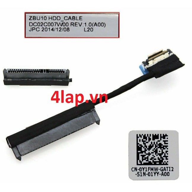 Thay Cable - Jack Ổ Cứng HDD SSD Cable HDD SSD Laptop Dell Latitude E7450 DC02C007W00 Y1FMW 0Y1FMW