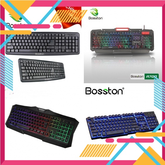 BÀN PHÍM LED GIẢ CƠ BOSSTON K830 - X19 - 803 - R700 - 808 [HCM]