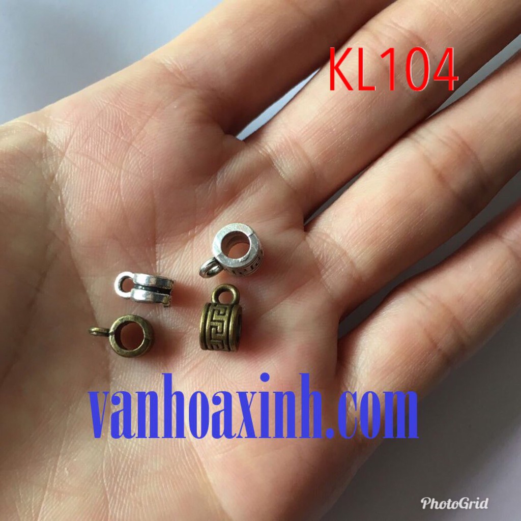 1-2 CHARM CÓ LỖ XỎ NGANG TRANG TRÍ VÒNG TAY
