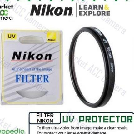 Kính Lọc Tia Uv Bảo Vệ Ống Kính Máy Ảnh Nikon 52mm 58mm