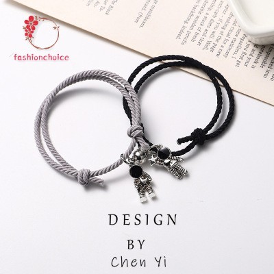 Vòng tay từ tính mặt hình phi hành gia thời trang cổ điển Hàn Quốc cho cặp đôi | BigBuy360 - bigbuy360.vn