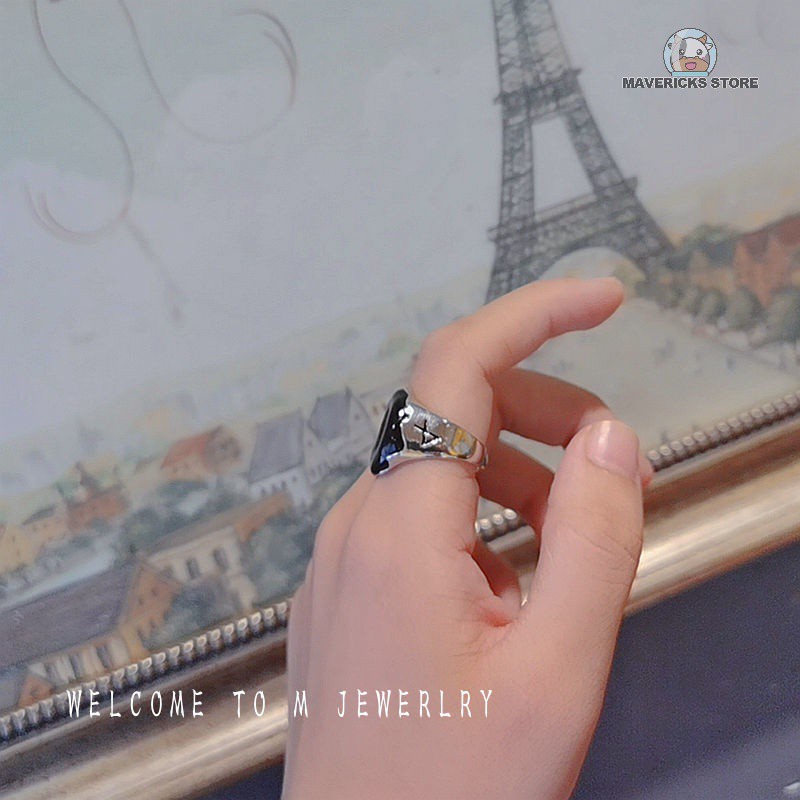 Nhẫn hình bánh donut phong cách Hàn Quốc dễ thương cho cặp đôi