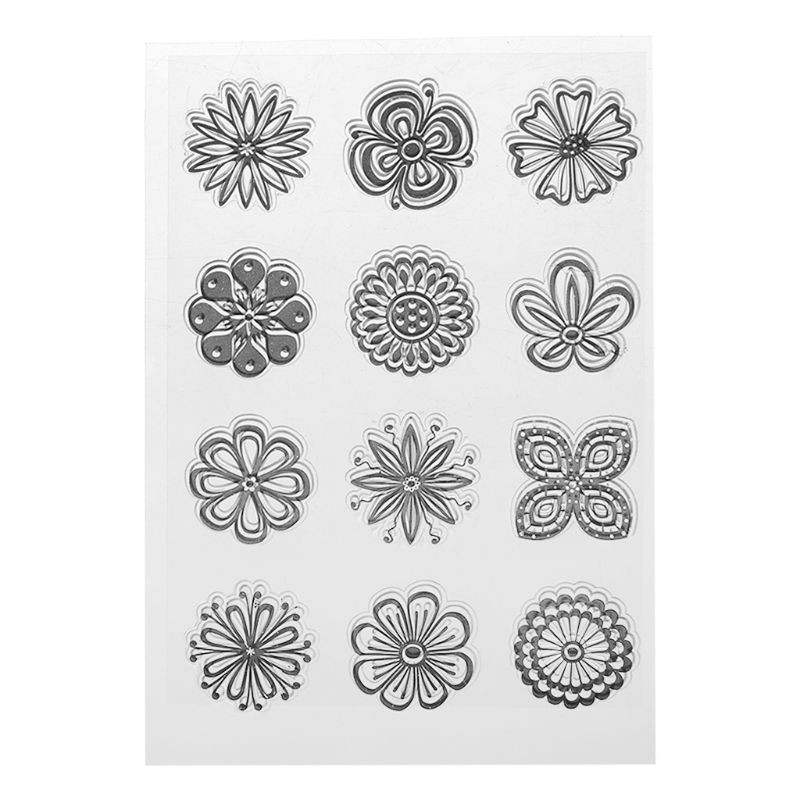 Con dấu trong suốt bằng silicon trang trí thiệp/ sổ tay thủ công đẹp mắt