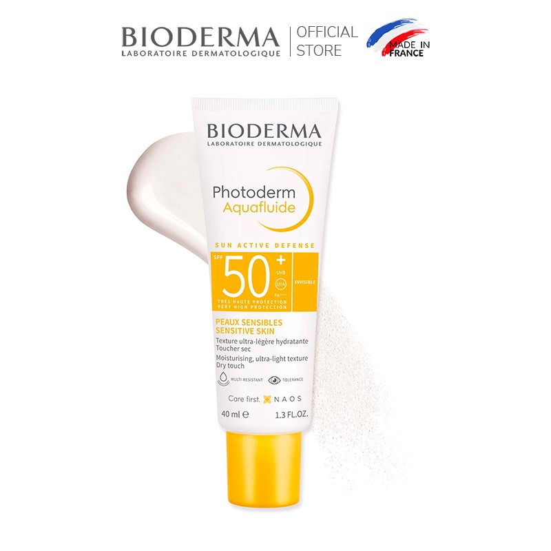 Kem chống nắng giảm bóng nhờn cho mọi loại da Bioderma Photoderm Aquafluide SPF50+ 40ml [Không Màu]