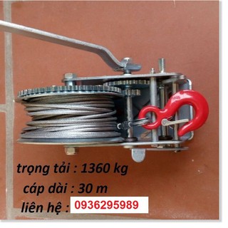 Tời quay tay trọng tải 1134kg