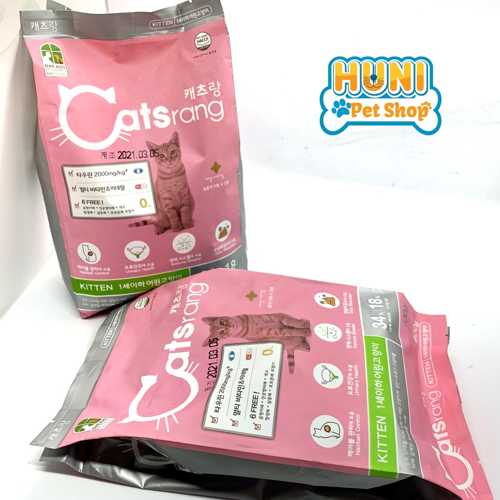 Thức ăn cho mèo Catsrang Kitten đồ ăn cho mèo con - gói 400g, 1.5 kg