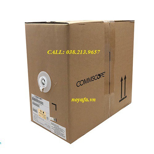 Cáp mạng commscope Cat5e 305m/thùng 6-219590-2 cap mang cat5e UTP 24AWG AMP,AMP Category 5e UTP Cable (200MHz), 4-Pair