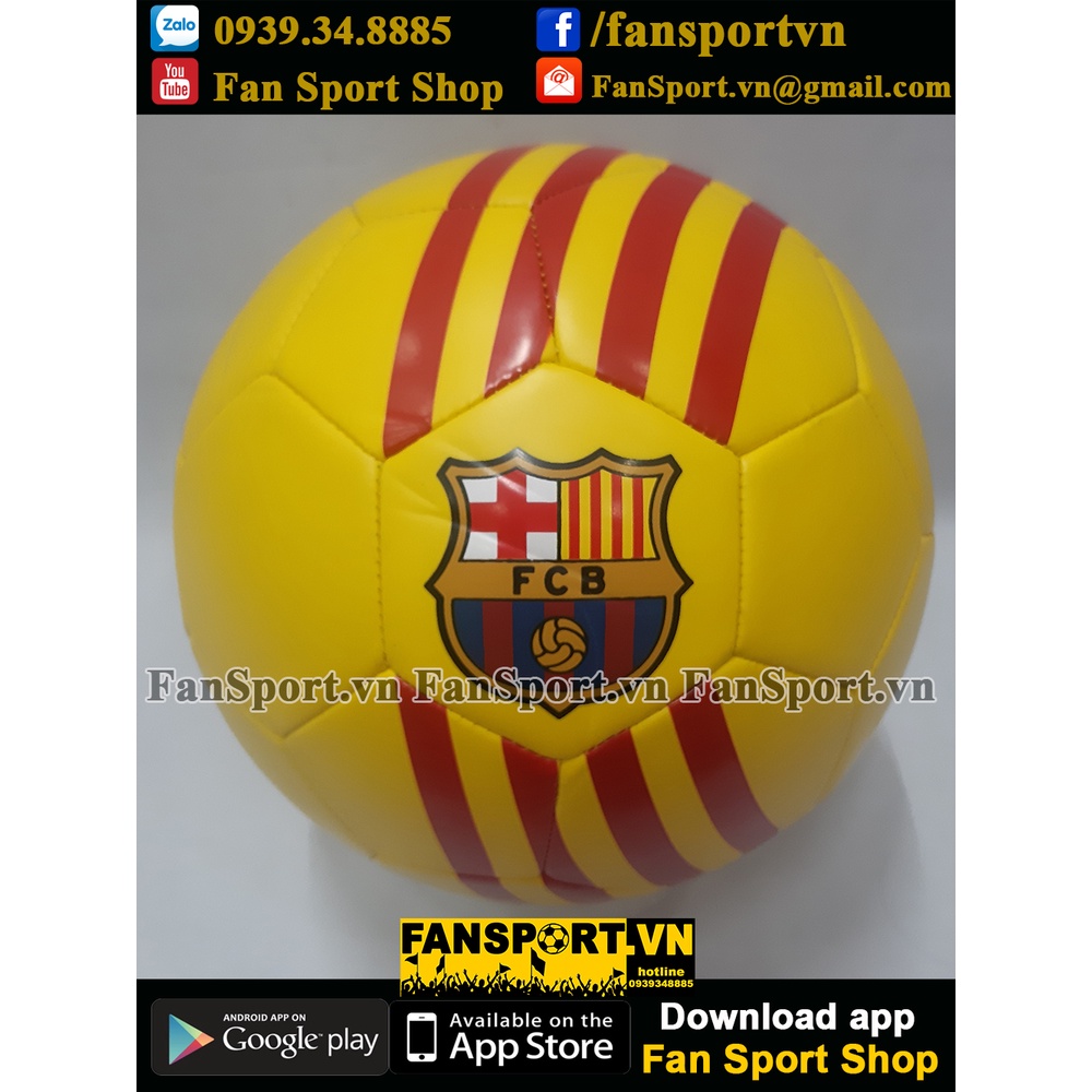Trái bóng Ball Barcelona 2019 2020 2021 four shirt yellow official size 5
