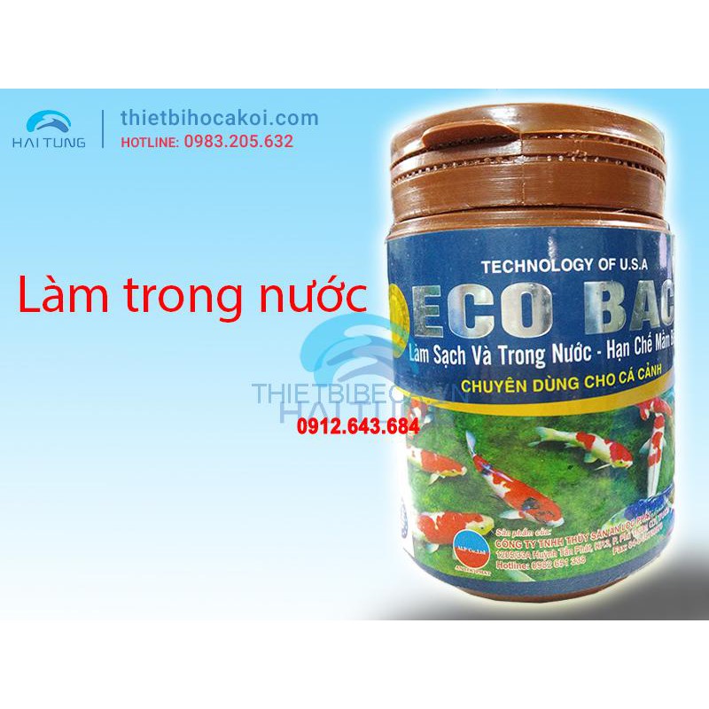 Men vi sinh ECO BAC. Men vi sinh hỗ trợ phân hủy chất thải, giảm thiếu khí độc