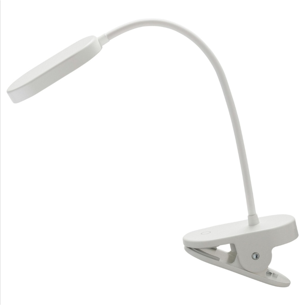 Đèn Led đọc sách học tập làm việc kẹp đầu giường có thể điều chỉnh độ sáng sạc USB Ikea Ik75