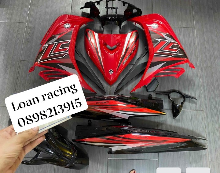 Dàn áo exciter 135 2011 đỏ đen luôn tem LC zin mới chính hãng