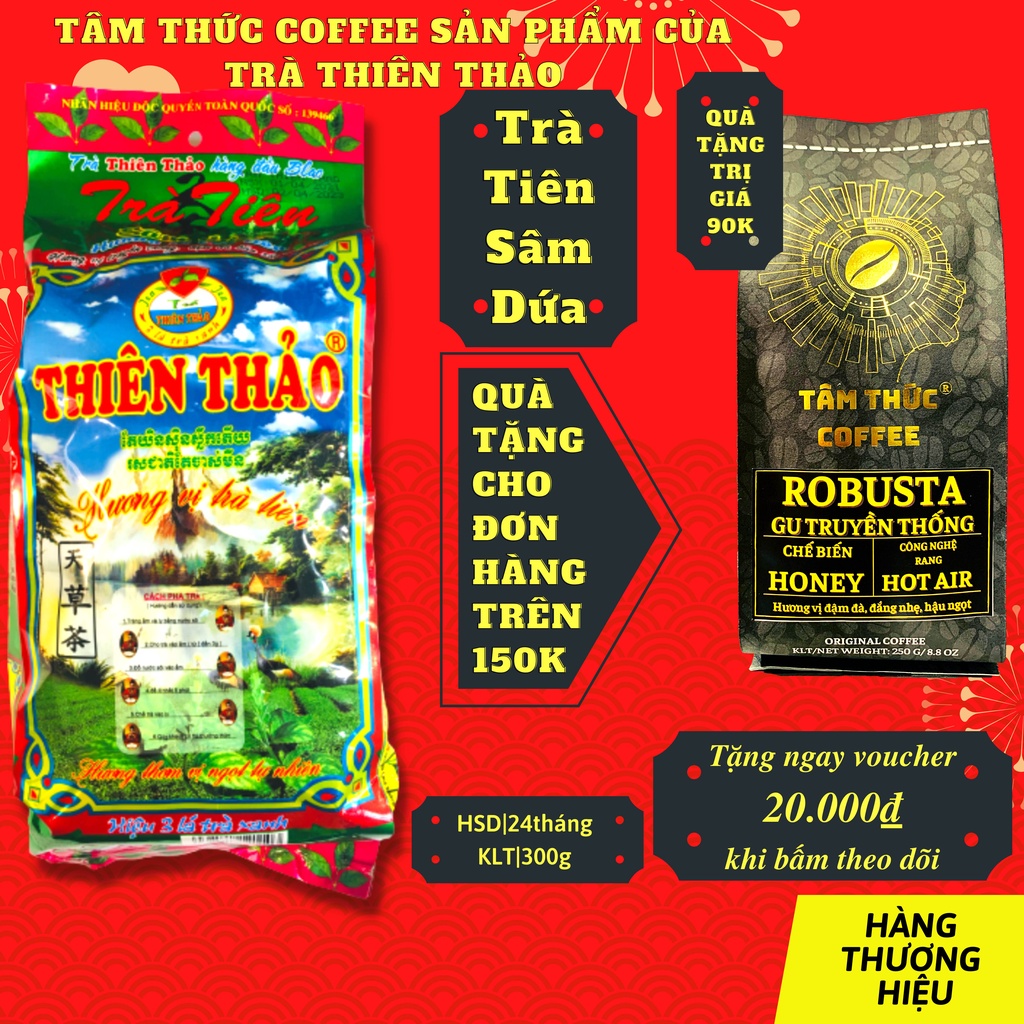 Trà sâm dứa Thiên Thảo hương vị trà tiên 300g đặc sản Đà Lạt_HÀNG CÔNG TY