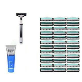 Sét 36 dao cạo râu lưỡi kép tặng kèm hộp kem
