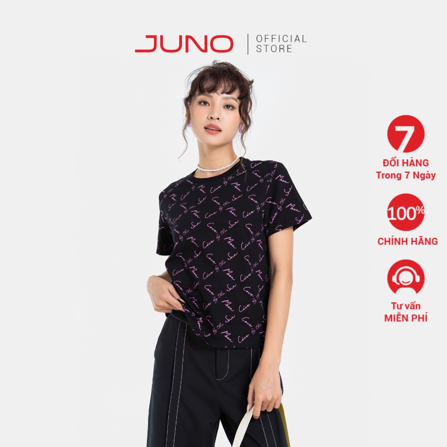 Áo Thun JUNO Form Vừa Pattern Live By The Sun JNATH012