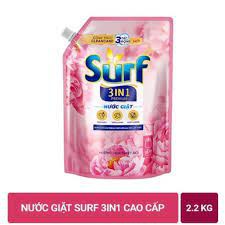 Nước giặt Surf 3 trong 1 hương hoa nhiệt đới 2.2kg
