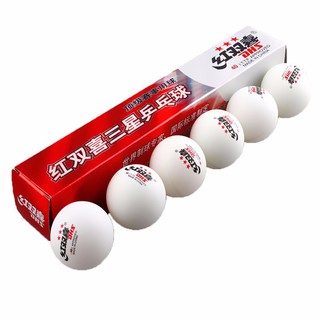 Quả bóng bàn DHS hộp 6 quả bóng tốt, dày dặn, nảy tốt, ít móp méo, ít bẹp chuẩn thi đấu, ổn định