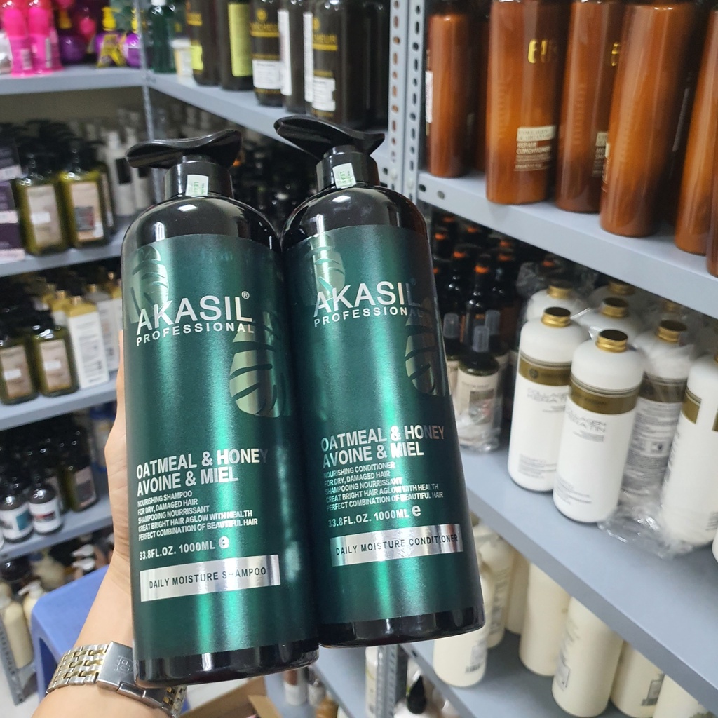 Dầu Gội AKASIL Tái Sinh Siêu Mượt Hương Nước Hoa ngăn gàu ngăn rụng tóc hàng hiệu chính hãng cặp 500ml - 1000ml