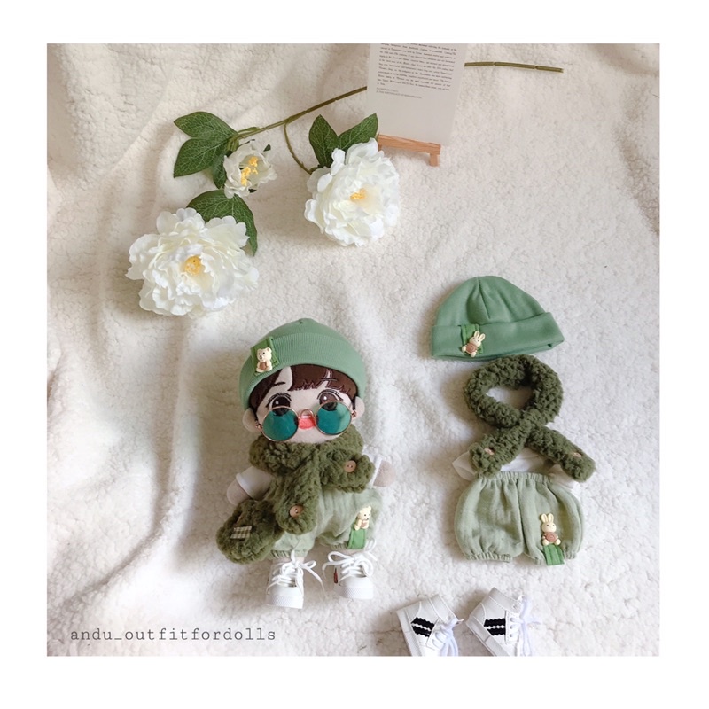 Set Green Land outfit cho doll quần áo búp bê idol Hàn Quốc 15-20cm