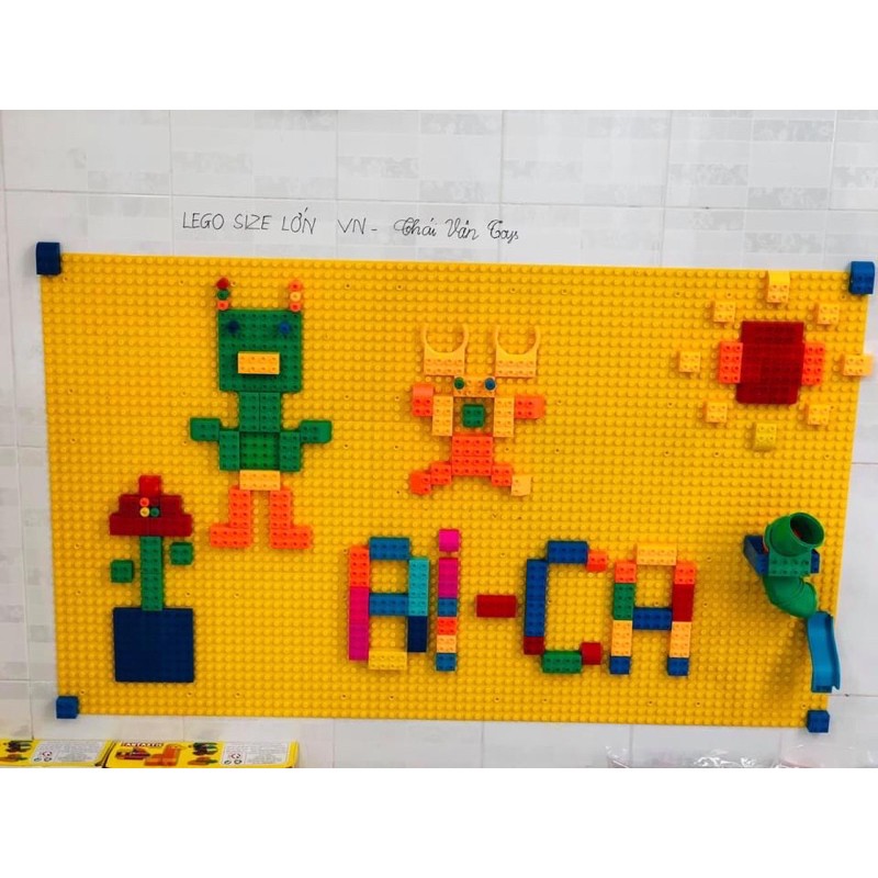 Tấm đế Lego gắn tường lắp ghép sáng tạo khu vui chơi - Lego size lớn Việt Nam
