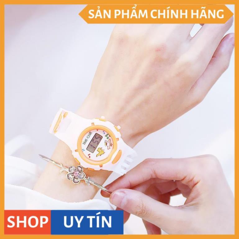 Đồng hồ điện tử cho trẻ em Candycat dây cao su