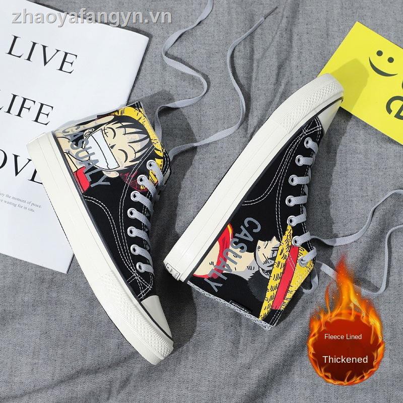 Giày thể thao in hình nhân vật trong phim One Piece cá tính cho nam